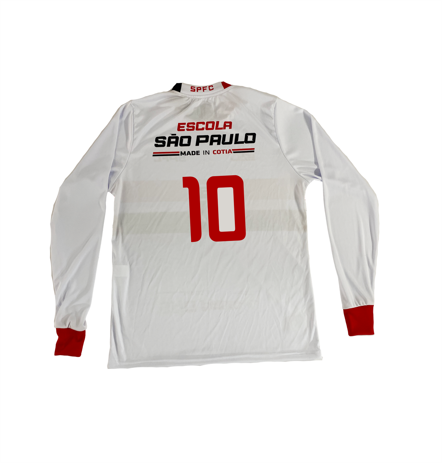 CAMISA UNIFORME 1 JOGO – MODELO MANGA LONGA (ESCOLAS SPFC)