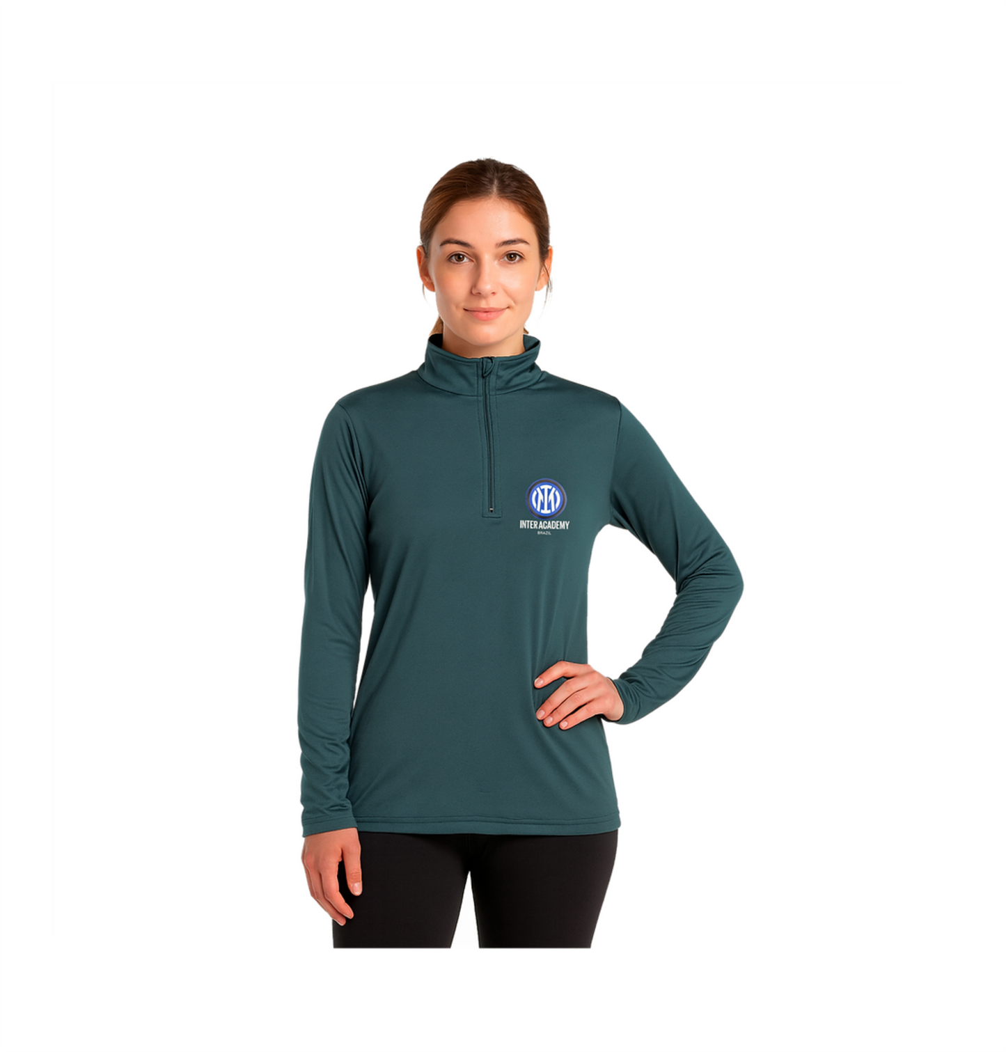 Blusa Meio Zíper Inter Academy – Treino / Viagem