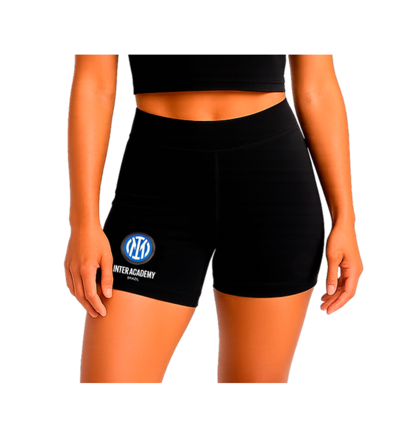 Short Feminino em Lycra – Inter Academy Brazil ( PRETO )