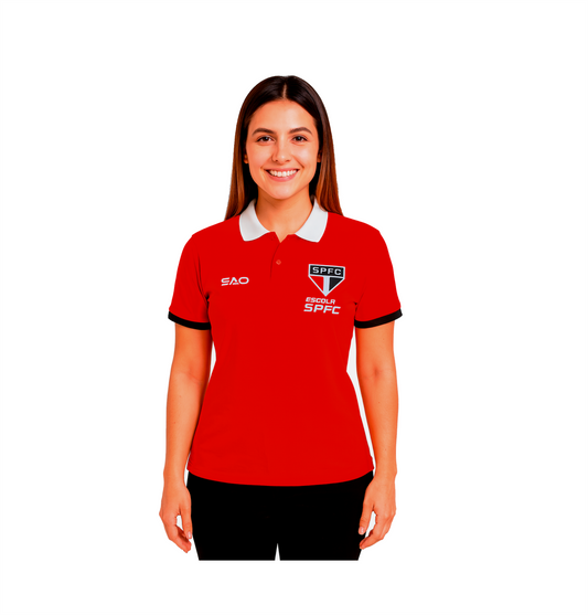 CAMISA POLO – LINHA PASSEIO - FEMININA ( VERMELHO )