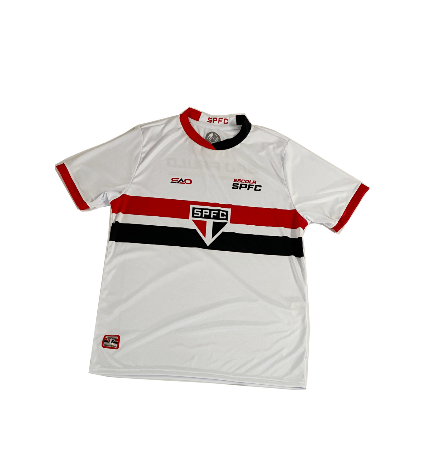 CAMISA UNIFORME 1 JOGO  – MODELO MANGA CURTA (ESCOLAS SPFC)