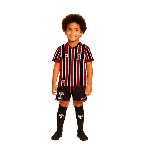 KIT UNIFORME 2 JOGO – MODELO MANGA CURTA (ESCOLAS SPFC)