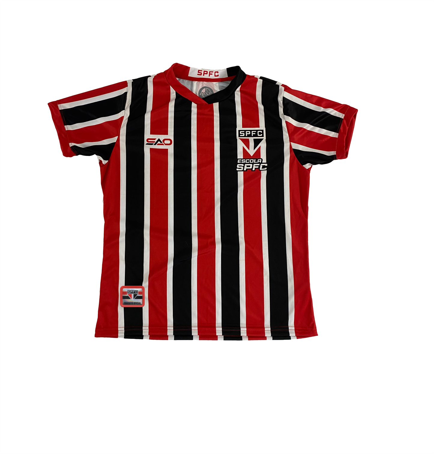 CAMISA UNIFORME 2 JOGO  – MODELO MANGA CURTA (ESCOLAS SPFC)