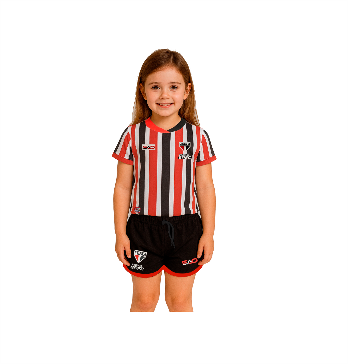 UNIFORME DE JOGO FEMININO – MODELO 2 (ESCOLAS SPFC)