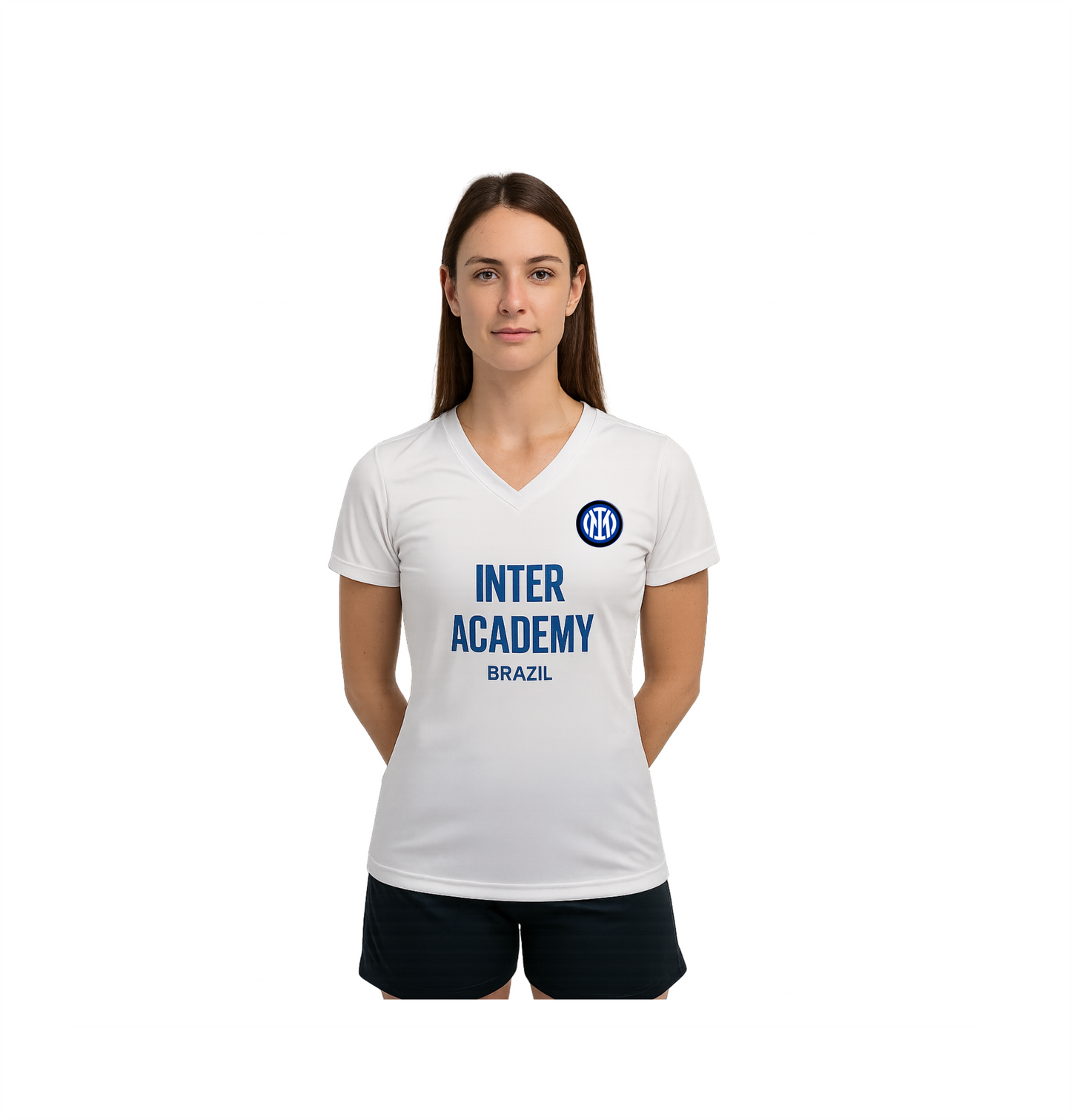 Camisa de Passeio Feminina – Inter Academy Brazil ( Branca )