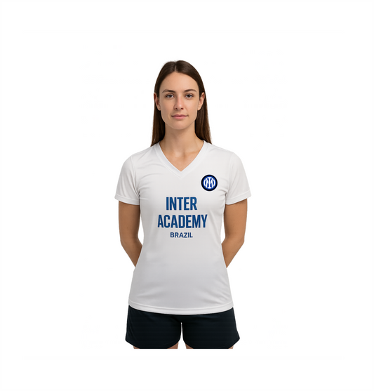 Camisa de Passeio Feminina – Inter Academy Brazil ( Branca )