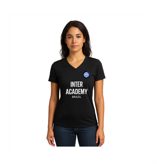 Camisa de Passeio Feminina – Inter Academy Brazil ( PRETA )