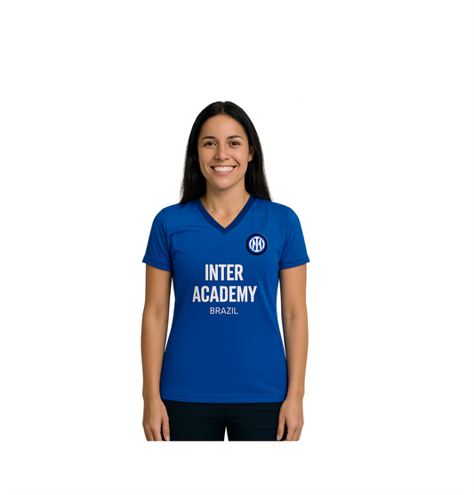 Camisa de Passeio Feminina – Inter Academy Brazil ( ROYAL )