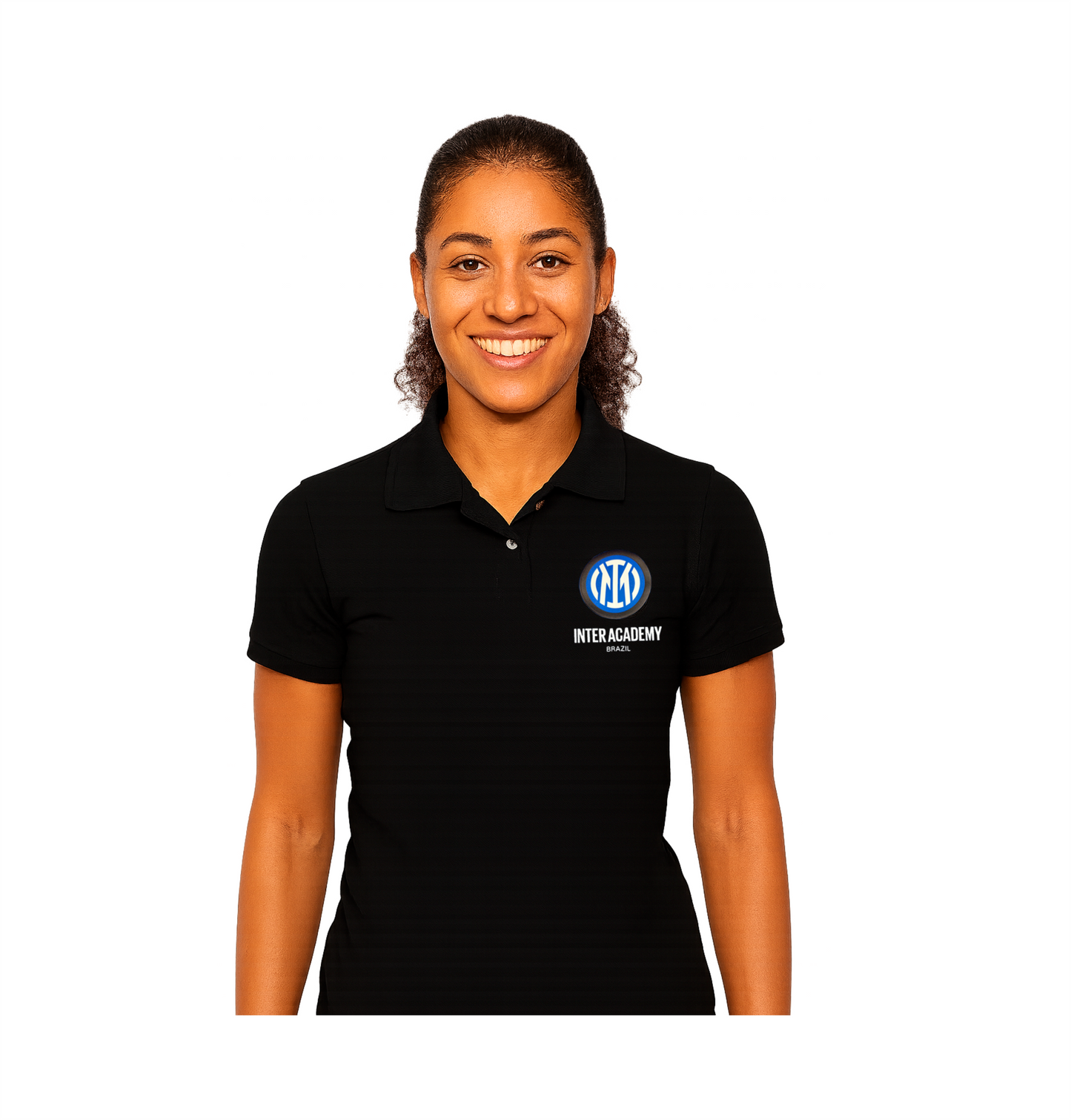 Polo Feminina Oficial – Inter Academy Brazil ( PRETO )