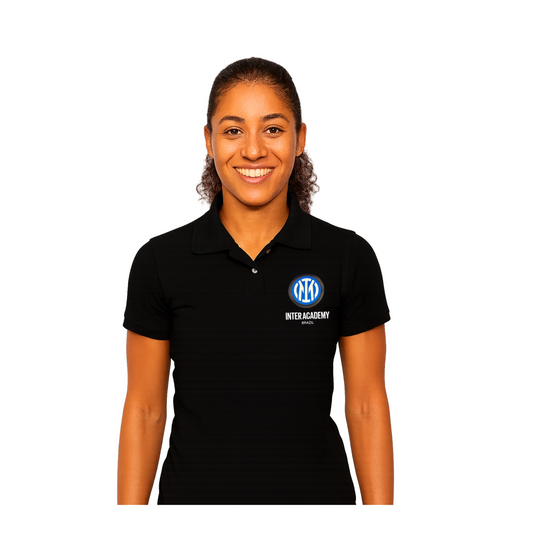 Polo Feminina Oficial – Inter Academy Brazil ( PRETO )