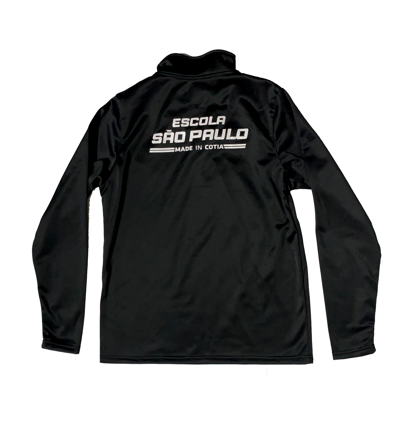 BLUSA MEIO ZÍPER ( PRETO )–  BORDADO